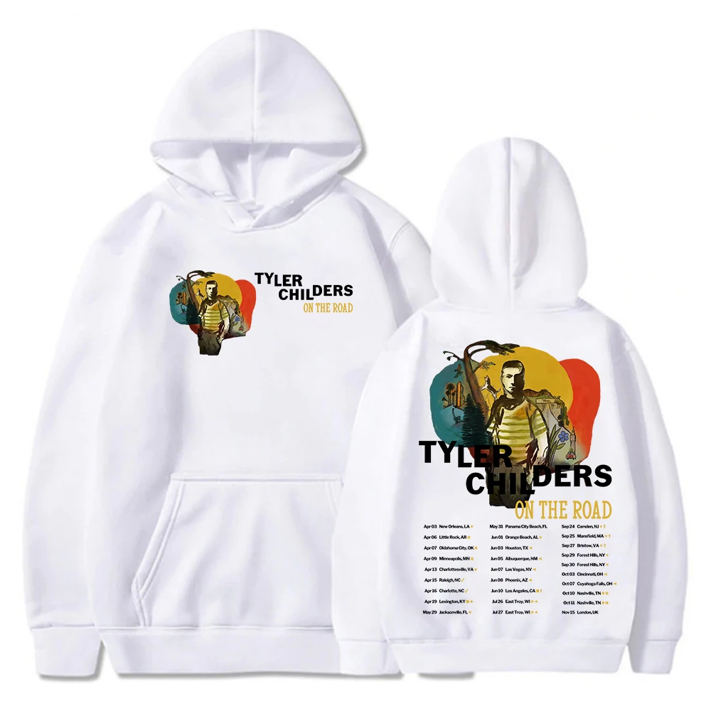 Tyler Childers On The Road Tour 2025 Hoodie Unisex Long Sleeve Streetwear Women Men Hooded Sweatshirts Trendy Outfits