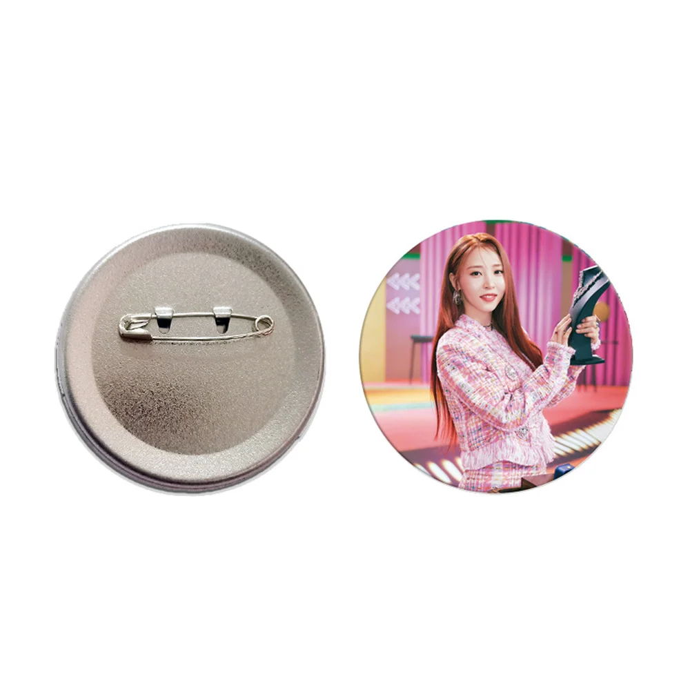 KPOP MAMAMOO MoonByul Starlit of Twinkle Round Brooch 6CM Tinplate Badge Boys Girls Backpack Clothing Pins Decoration Fans Gift