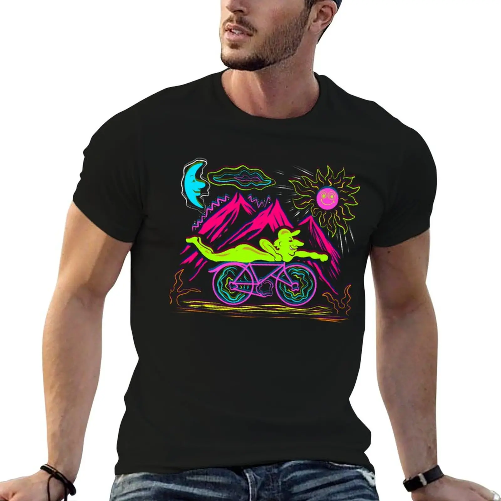 

Acid cotton man cotton t Day 1943 Bicycle shirt man shirt LSD Hallucinogen T-Shirt Hofmann Trip t