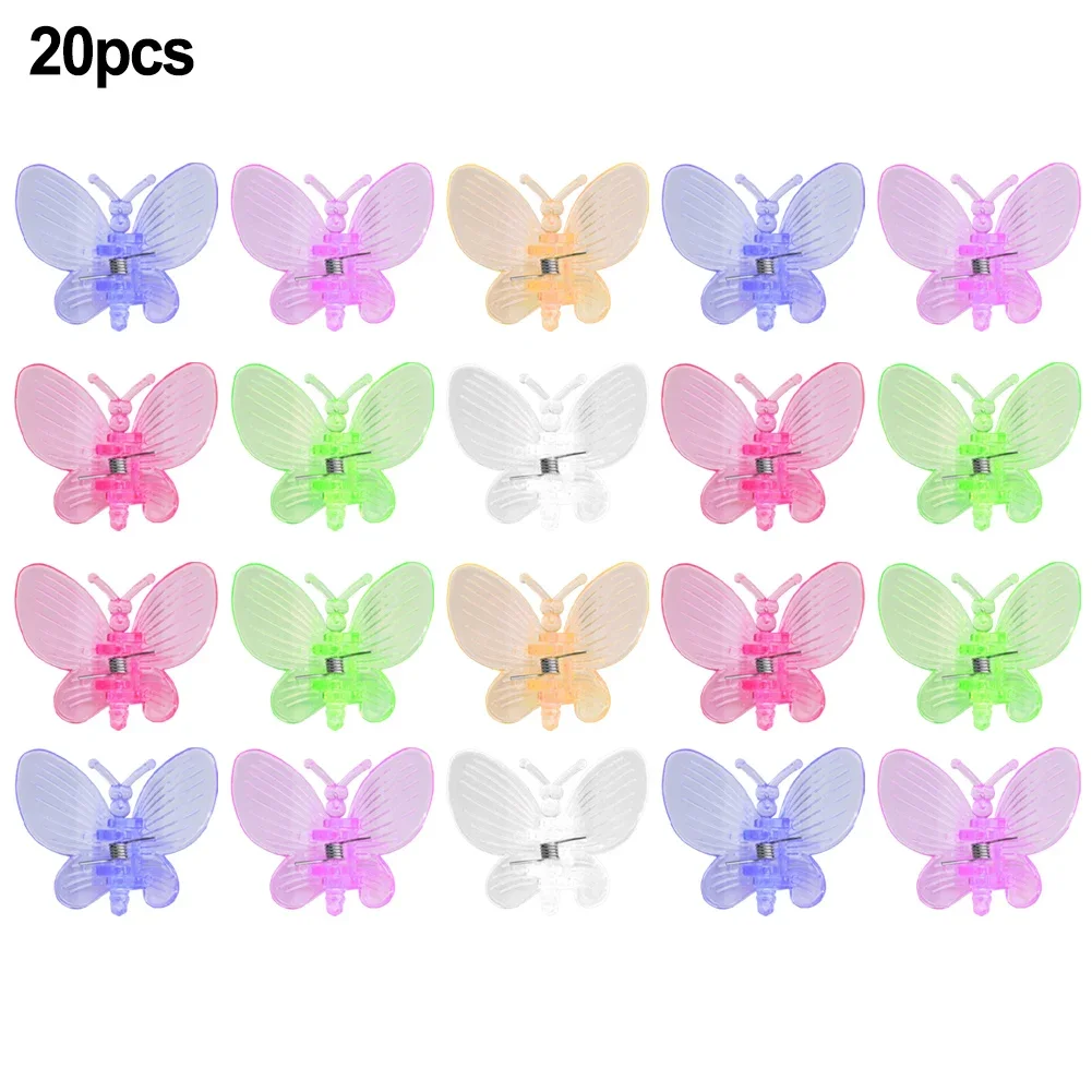 Garden Support Clips 10 Pcs 20 Pcs 3.5cmx3.3cm 4cmx3cm Beans Crawling Flowers For Orchids Plastic Random Color