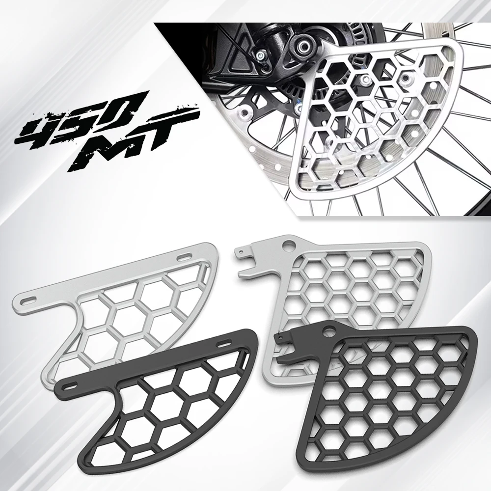 

For CFMOTO CF MOTO 450MT 450 MT 450 MT450 2024 2025 Motorcycle Accessories Front and Rear Brake Disc Guard Protector Set CF450MT