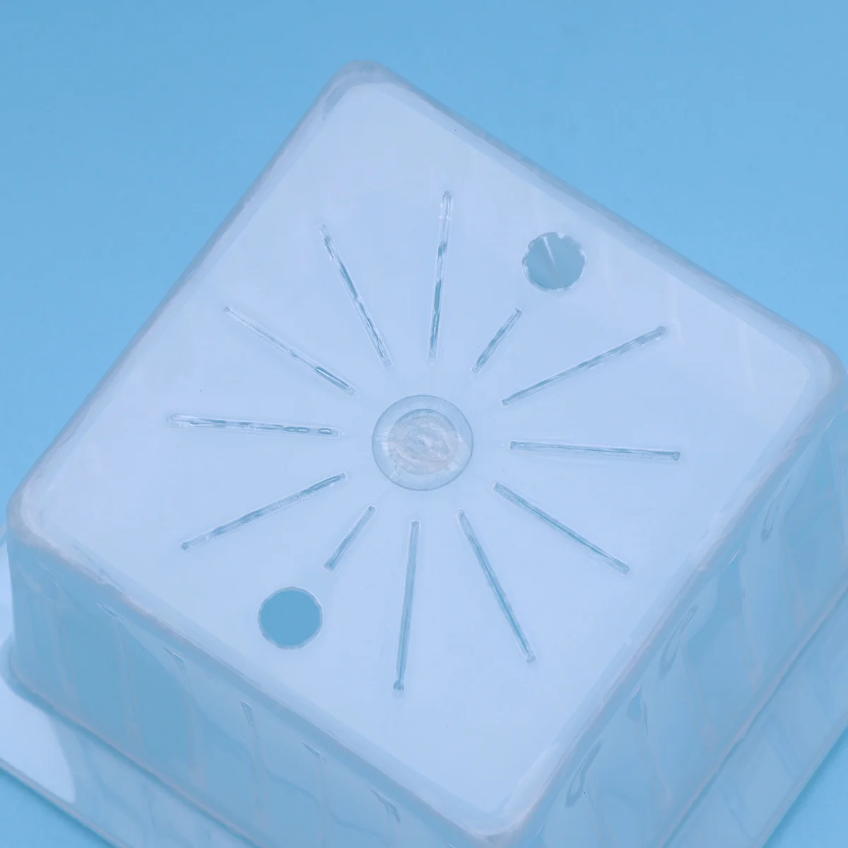 Cesta cuadrada para plantar, soporte de raíz de planta verde, maceta de cultivo hidropónico sin suelo, resistente a los rayos UV, reutilizable para hierbas de balcón, 10 Uds.