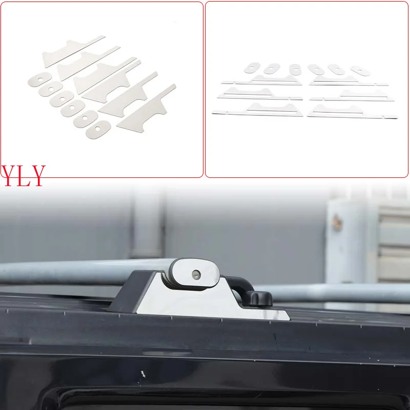 

Stainless steel silver For Hummer H2 2003-2009 Car styling car roof rack decoration sticker car exterior protection accessories