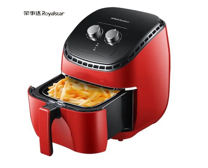 Royalstar RS-AF68 2.9L colorful classic black red air cook fryer multipurpose pan cake household machine airfryer 2.9L 220-240vv