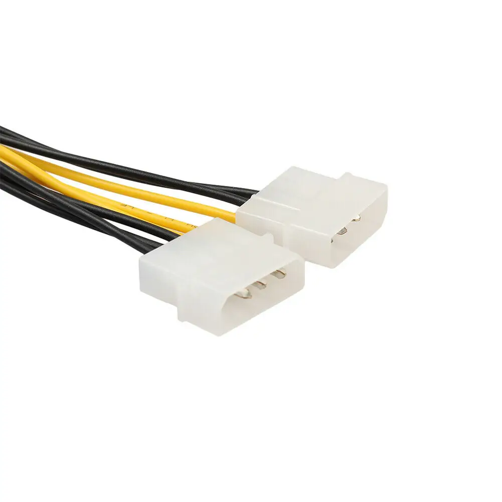 Câble d'alimentation carte graphique 8 broches (6 + 2) PCIe à double Molex 18cm R1964