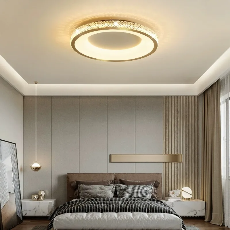 AiPaiTe modern LED black/white/gold ceiling lights for living rooms, bedrooms, restaurants, circular/rectangular ceiling lights