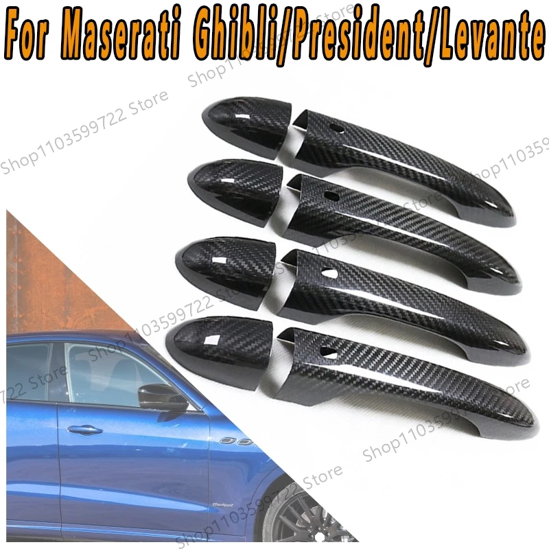 

Для Maserati Ghibli/President/Levante автомобильная дверная ручка из углеродного волокна украшение гальванические аксессуары для дверных ручек 579399996281