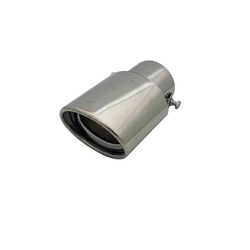 Universal Car Exhaust Muffler Tip Round Stainless Steel Car Modified Tail Rear Chrome Round Exhaust Pipe Tail Muffler Tip Pipe