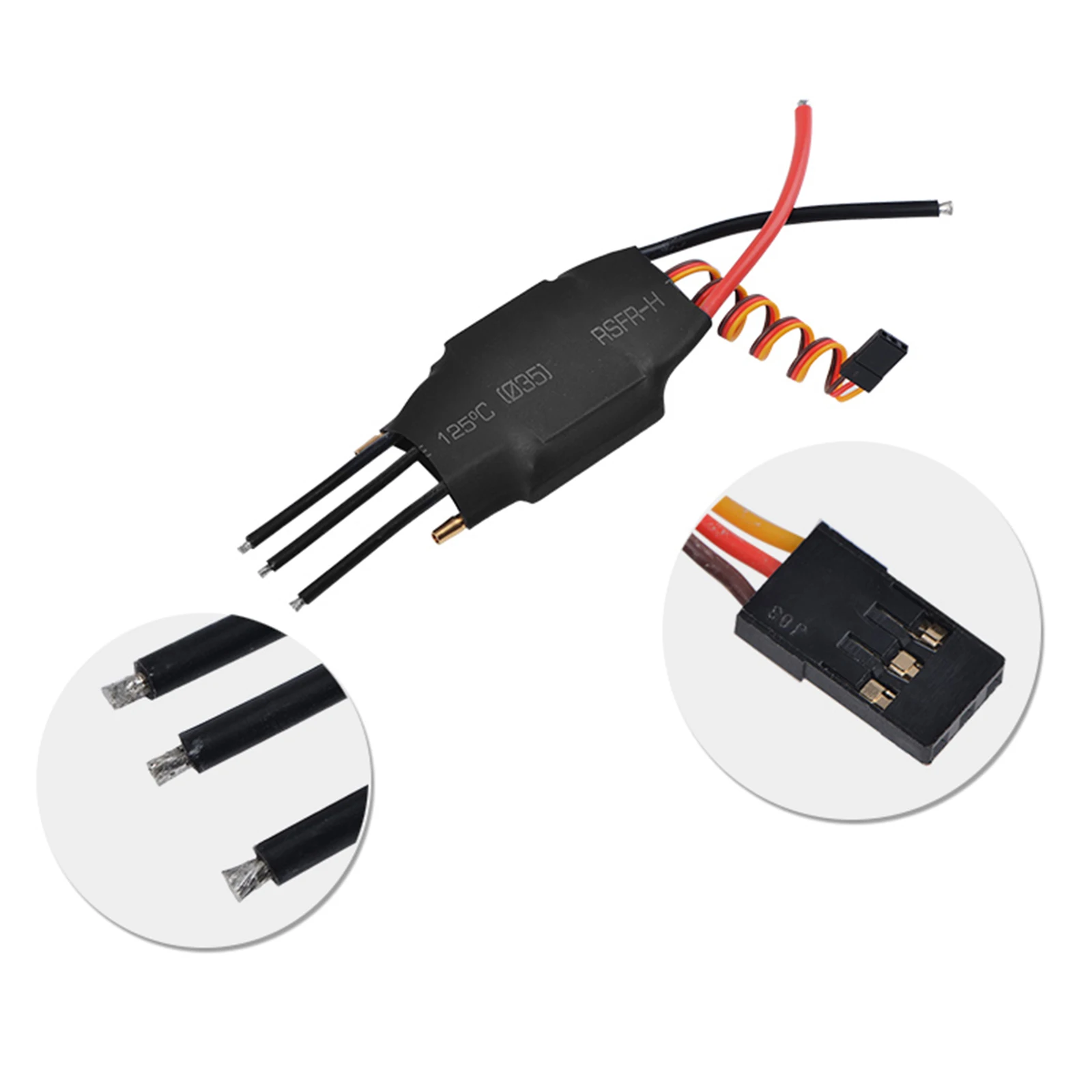 Remote Control Boat ‑Way Cooling ESC Repleacment for RC Boat Accessory