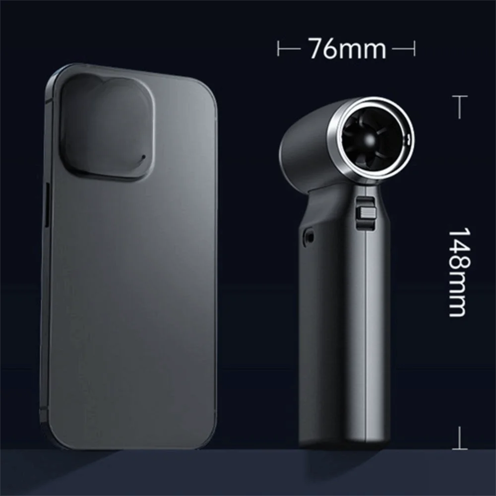 110000 دورة في الدقيقة مروحة يدوية محمولة ED شاشة ديجيتال 100 سرعات الرياح مروحة توربو صغيرة عنيفة قابلة للشحن متعددة الوظائف