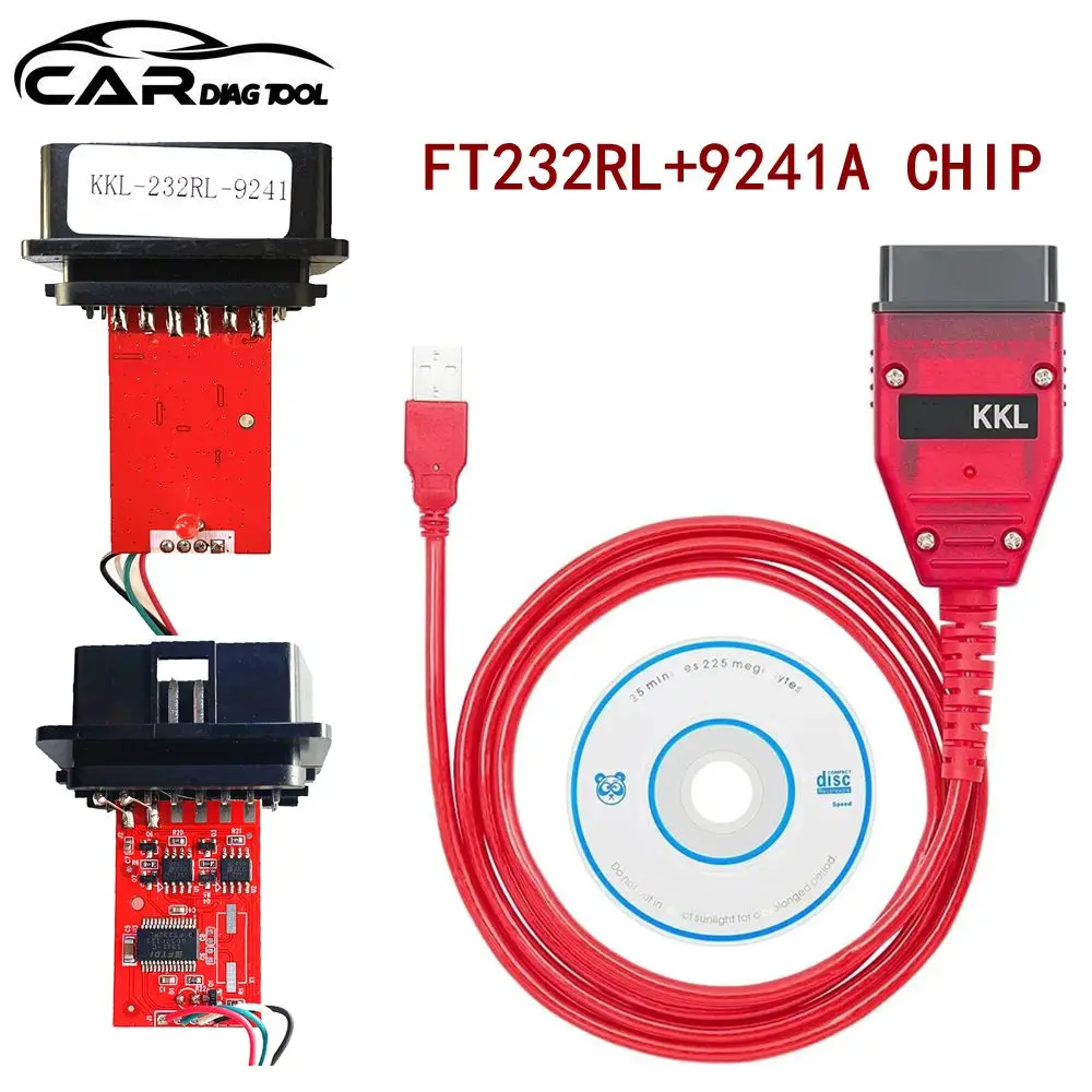 

Новейшая красная печатная плата для VAG KKL 409.1 с переключателем FTDI FT232RL OBD2 Автомобильные диагностические инструменты для vag 409 kkl OBD2 USB-интерфейсный кабель