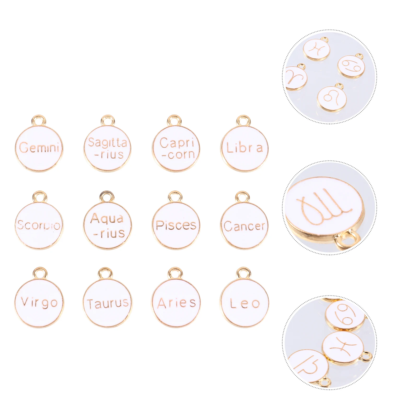 

12 pcs 12 Pendant Alloy Charms Diy Accessories DIY Jewelry Pendants Hanging Ornament Bracelet Making Supplies