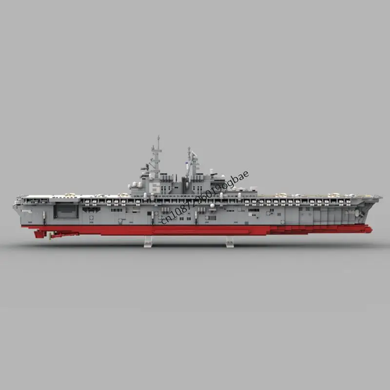 New 2635Pcs Moc Military Weapons Uss America Lha-6 Model Custom Puzzles Technology Diy Assembly Children's Toy Boy Holiday Gifts
