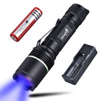 UltraFire UF-1701 UV 365nm Flashlight 3W LED Ultraviolet Torch Pets Urine Cat tinea Money Ore Scorpion Detection Black Light