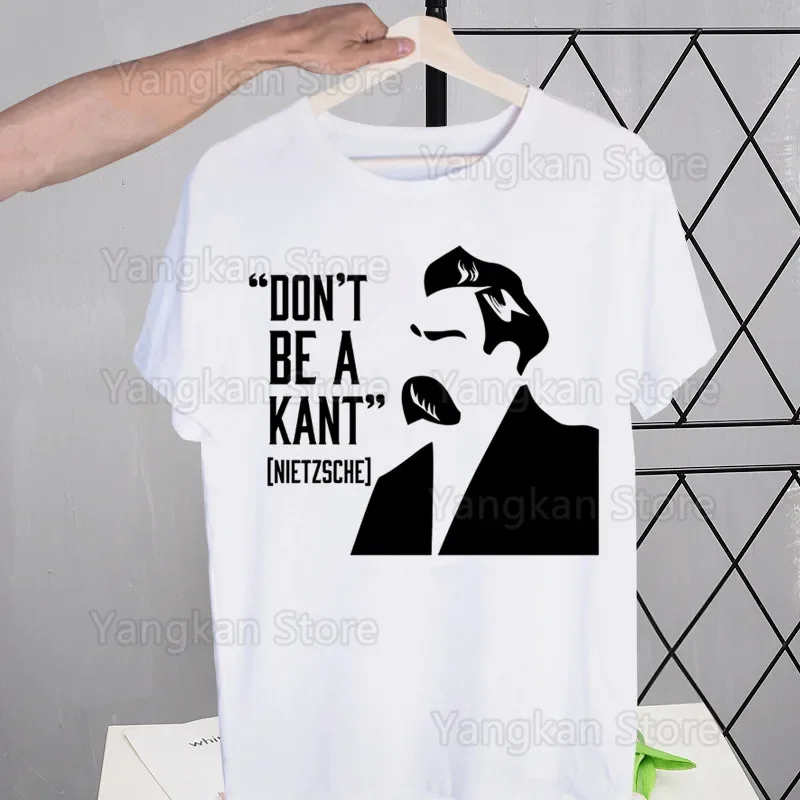 God Is Dead Friedrich Nietzsche Nihilist T Shirts Tees Shirt Tops Design Short-Sleeved Harajuku Man Aesthetic Anime T Shirt