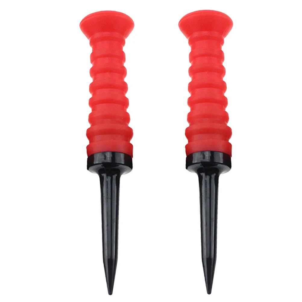 

2pcs Elastic Tee Premium Durable Ball Tee Low Resistance Golf Training Supplies Compact Bright For Lover Beginner Professional