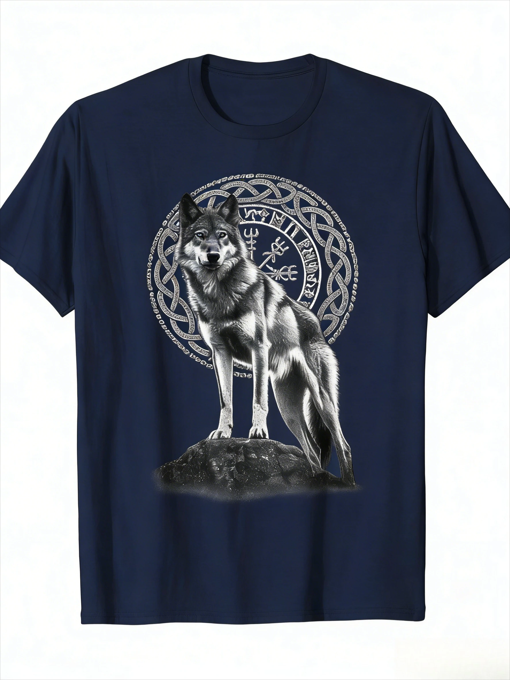 Men Pure Cotton Viking Wolf Ce - Summer Viking Clothing recension och pris