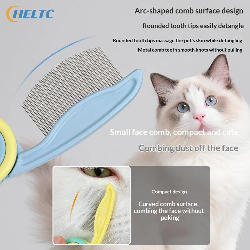Pet Dog Cat Flea Removal Comb Dense Tooth Straight Row Pet Folding Comb Pet Hair Grooming Combs Pet Dog Cat Grooming Tool - view 3