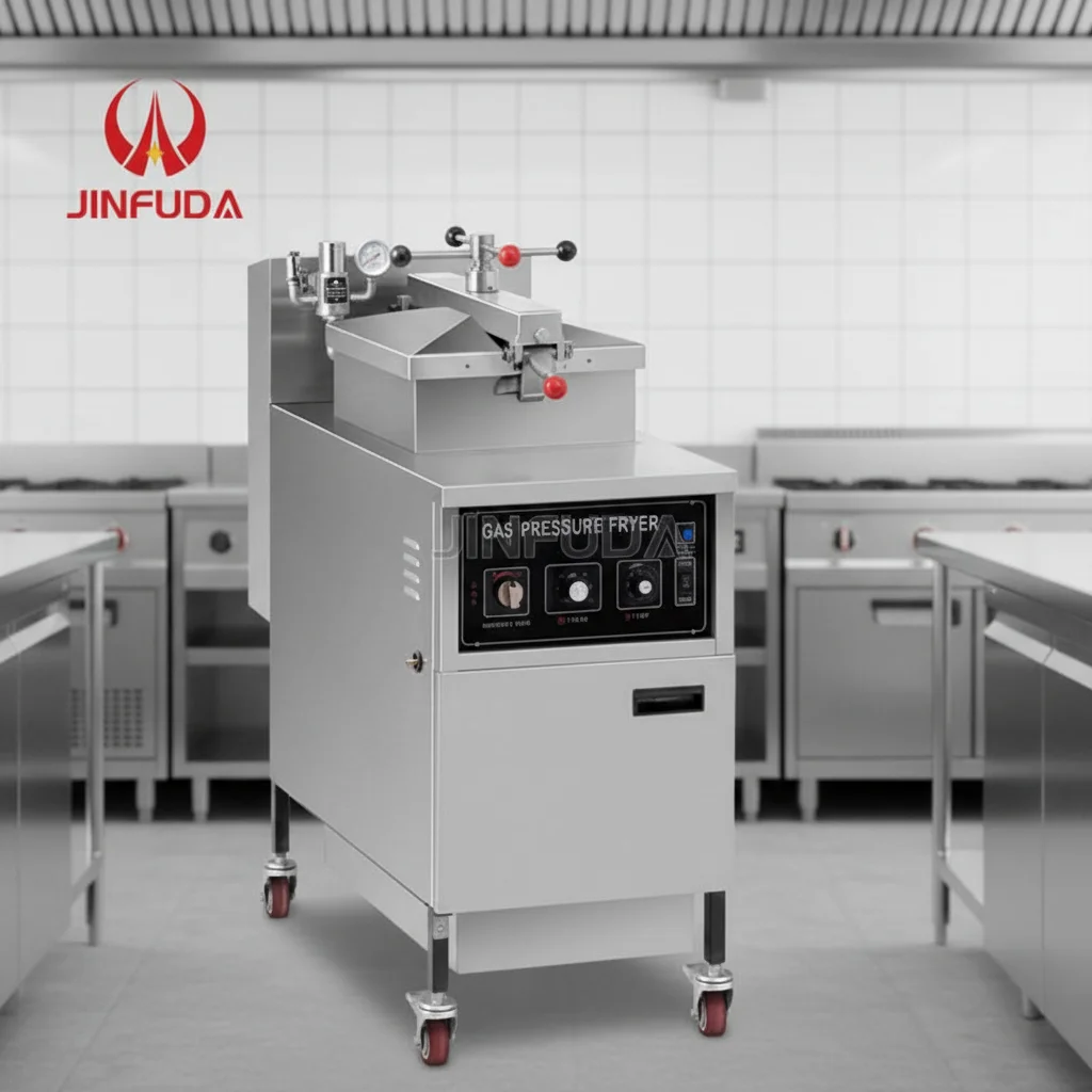 

Энергосберегающая газовая фритюрница коммерческого назначения, вертикальная печь для жарки курицы с масляным фильтром для семейных ресторанов и предприятий общественного питания.