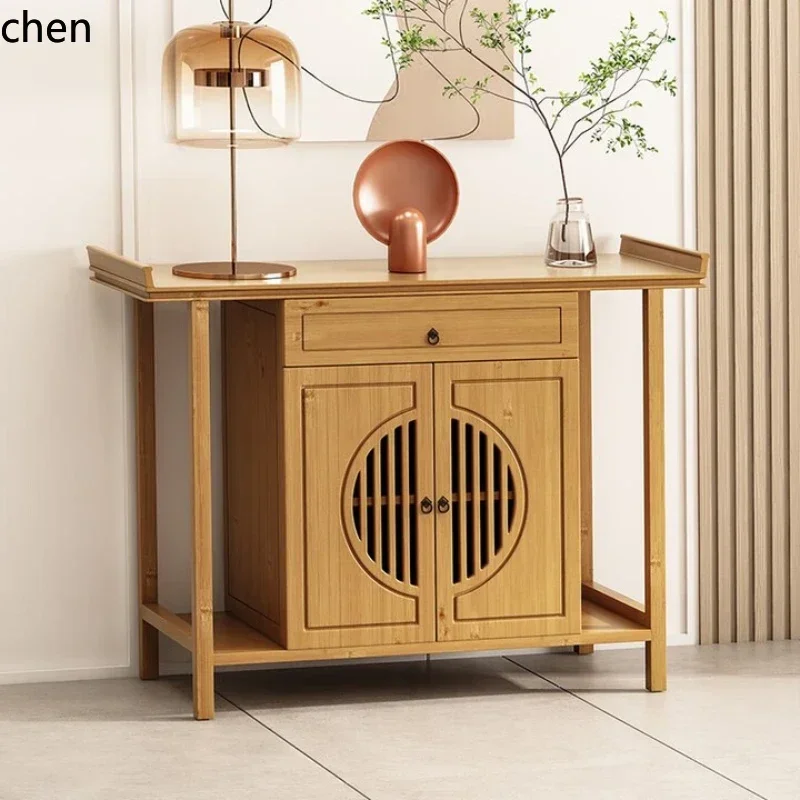 FG6.10 New Chinese Style Buddha Table Incense Case Altar Table Home Use Buddha Altar Entrance Hallway Entryway Cabinet