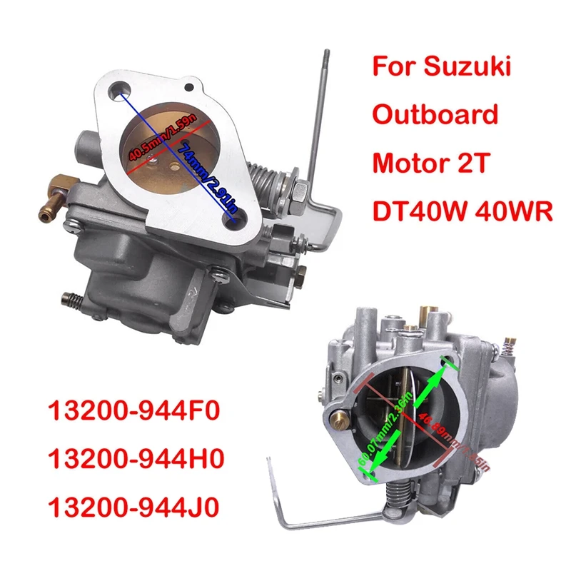 

Подвесной карбюратор 13200-944J0-000/13200-944H0 для подвесного мотора Suzuki 2T DT40W 40WR Карбюратор 13200-944F0