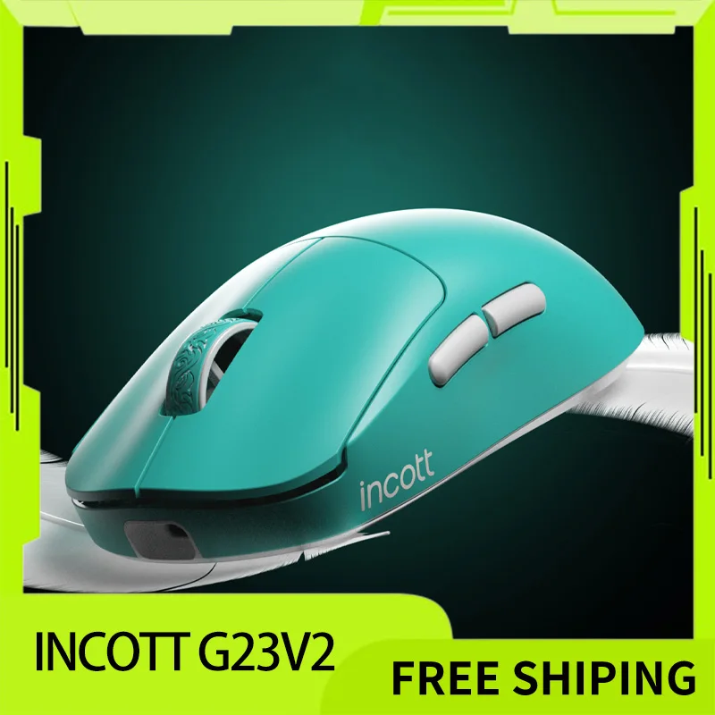 

Беспроводная мышь Incott G23V2, 2,4G, трехрежимная 8K PAW3395, прокладка для игровой мыши, эргономичная, легкая, 47 г, аксессуар для ПК, геймера, мышь в подарок