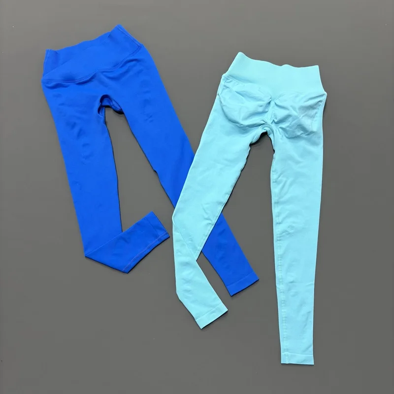 NCOYOE Gym-Leggings, nahtlose Sportleggings mit V-förmiger Taille, Po-formende Yoga-Workout-Sportbekleidung, Lauf- und Fitness-Leggings