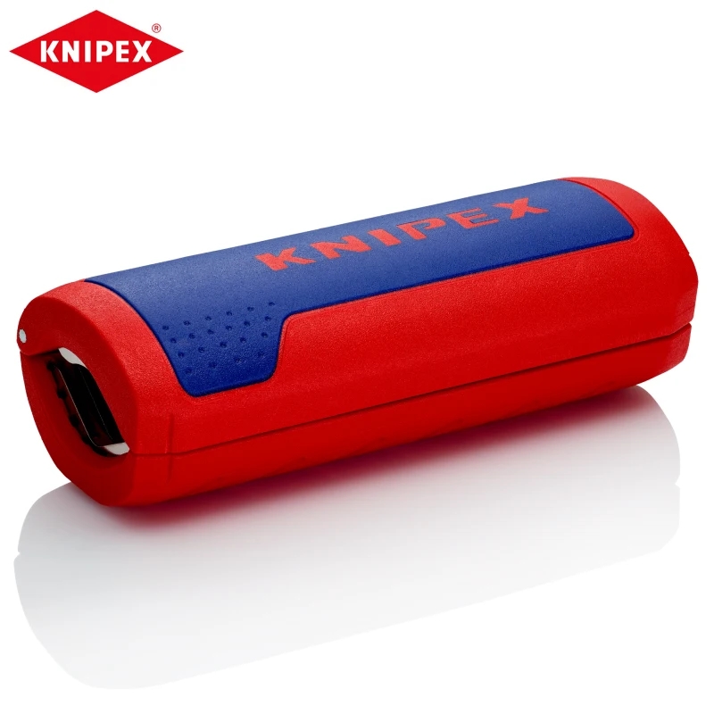 

Резчик для гофрированной трубы KNIPEX 90 22 01 SB, не повреждает внутренние кабели или трубы, удобная быстрая и эффективная работа