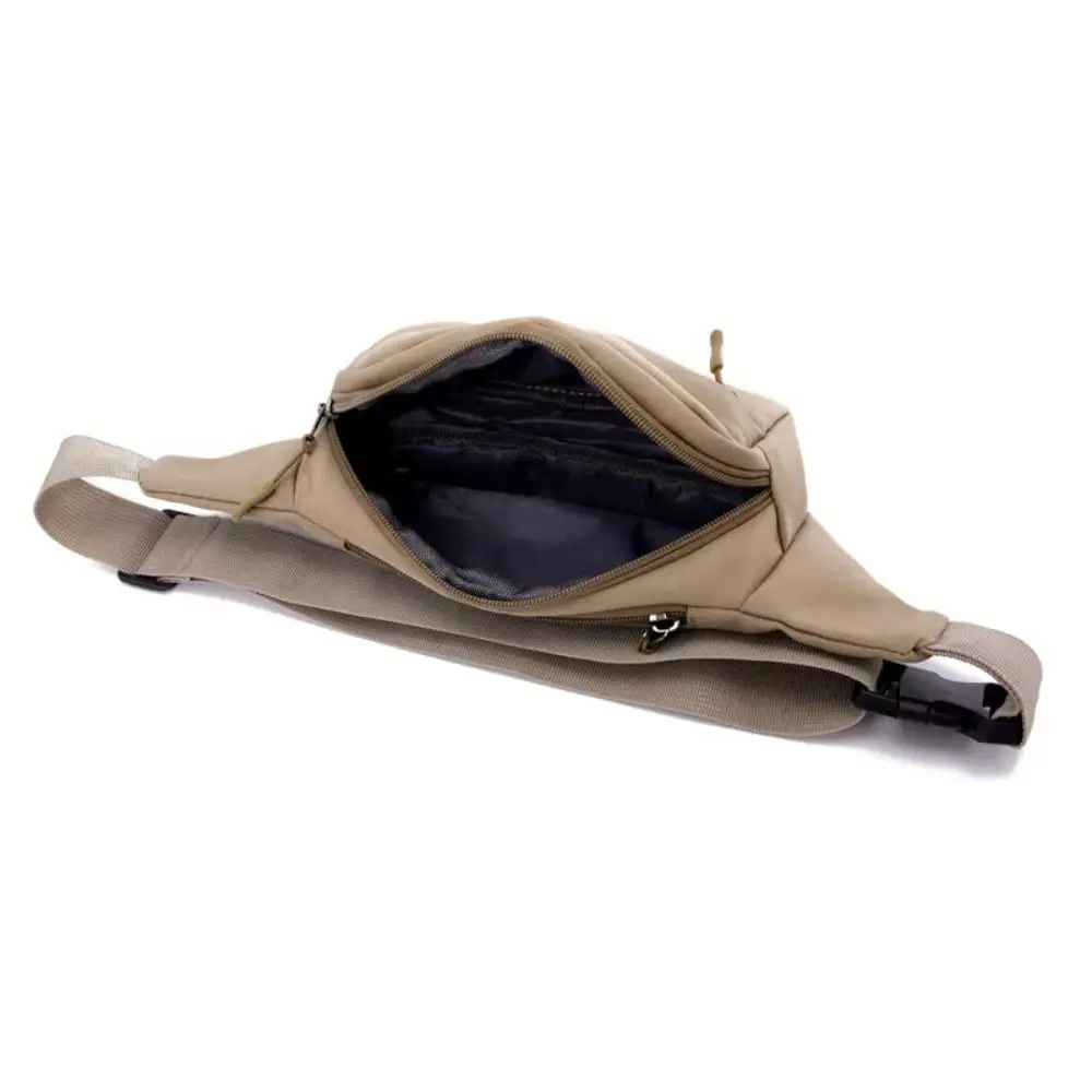 

Chest Pack Men Waist Bag Large Capacity Single Shoulder Phone Belt Bag Oxford Cloth 3 Pockets Sports Crossbody Bag Casual Street