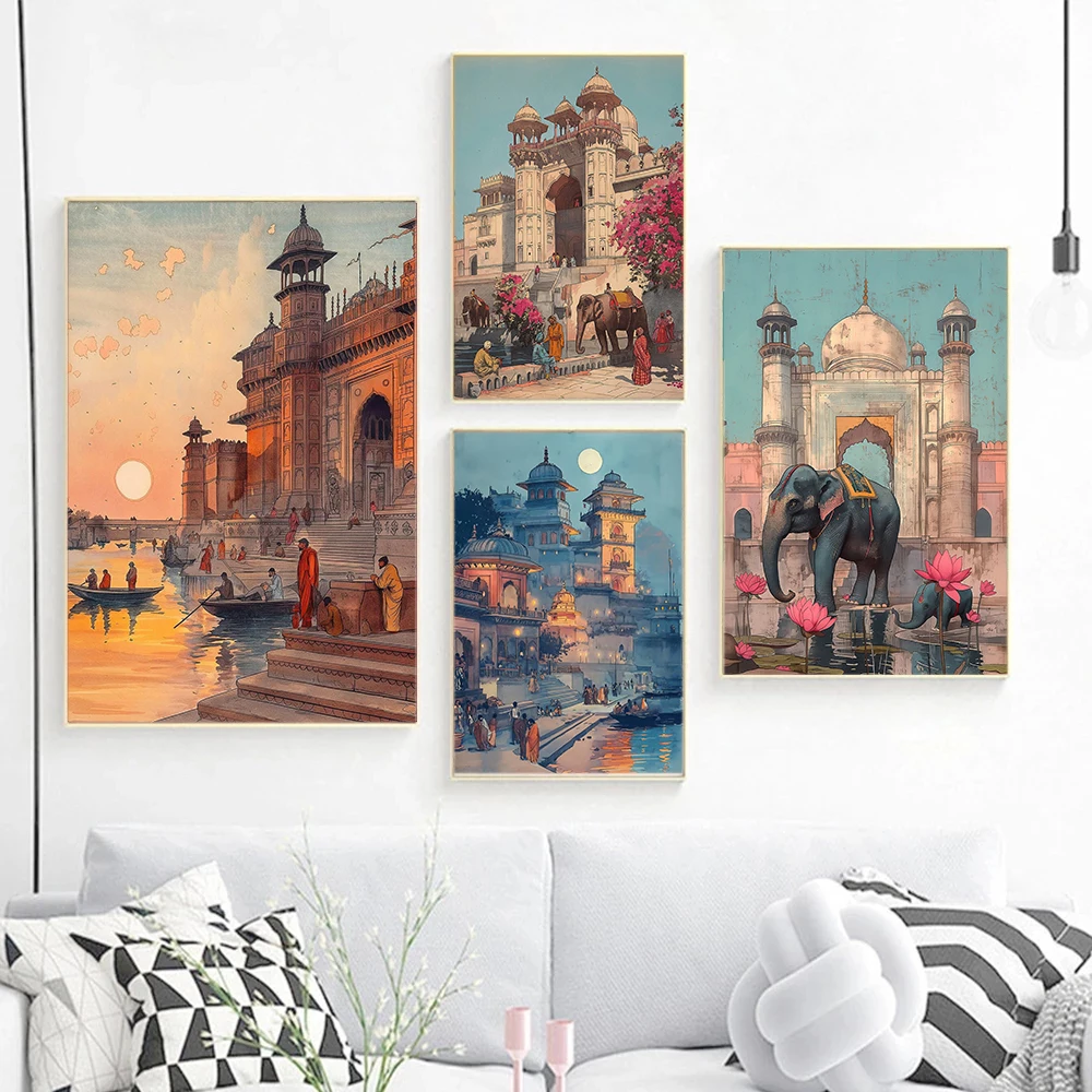 Home Decor Varanasi - Винтажный древний индийский живые банды Varanasi,
