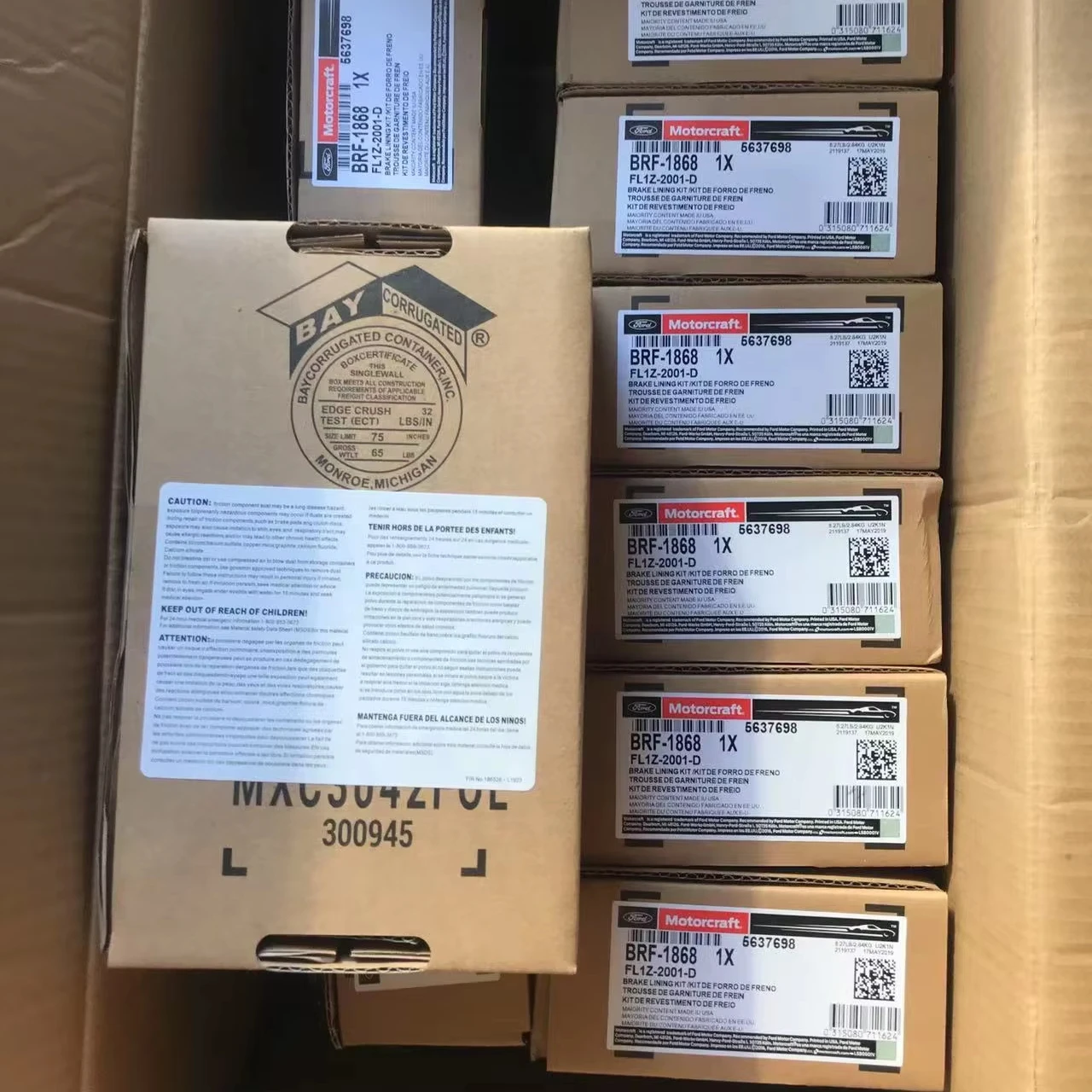 

Новые керамические тормозные колодки высшего качества для грузовиков Raptor Pickup FL1Z-2001-E/BRF-1899/5767460