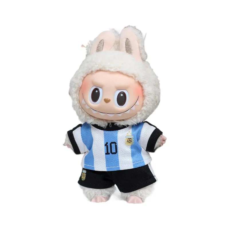Only Selling Clothes 17cm First Second Generation Labubu Basketball Clothes Cute Doll Decoration Handmade Doll Clothes