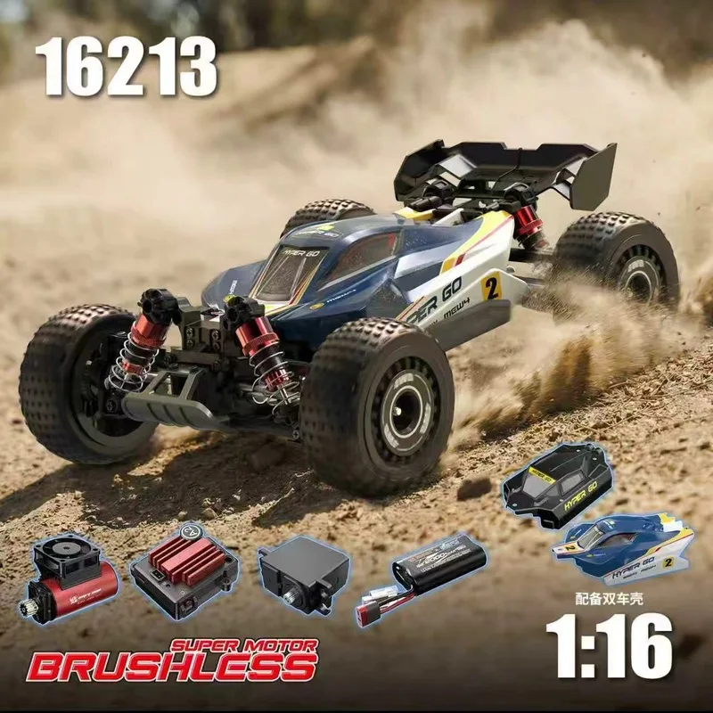 Mjx Hyper Go Rc Car 1/16 Brushless 4Wd Off Road High Speed Racing Climbing Remote Control 16212 16213 16218 For Adult Hobbyists