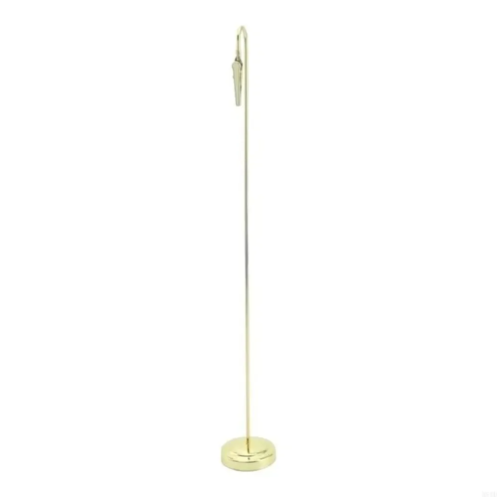 Romantic Metal Place Card Holder Metallic Non-Slip Base Note Clip Stand Sturdy Construction Alligator Clamp Holder