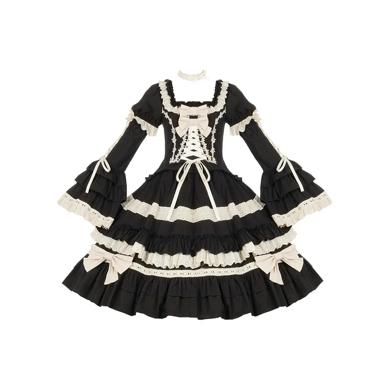 Japanse Zoete Lolita Op Jurk Vrouwen Elegante Gothic Prinses Feestjurken Met Korte Mouwen Victorian Girly Harajuku Kawaii Party