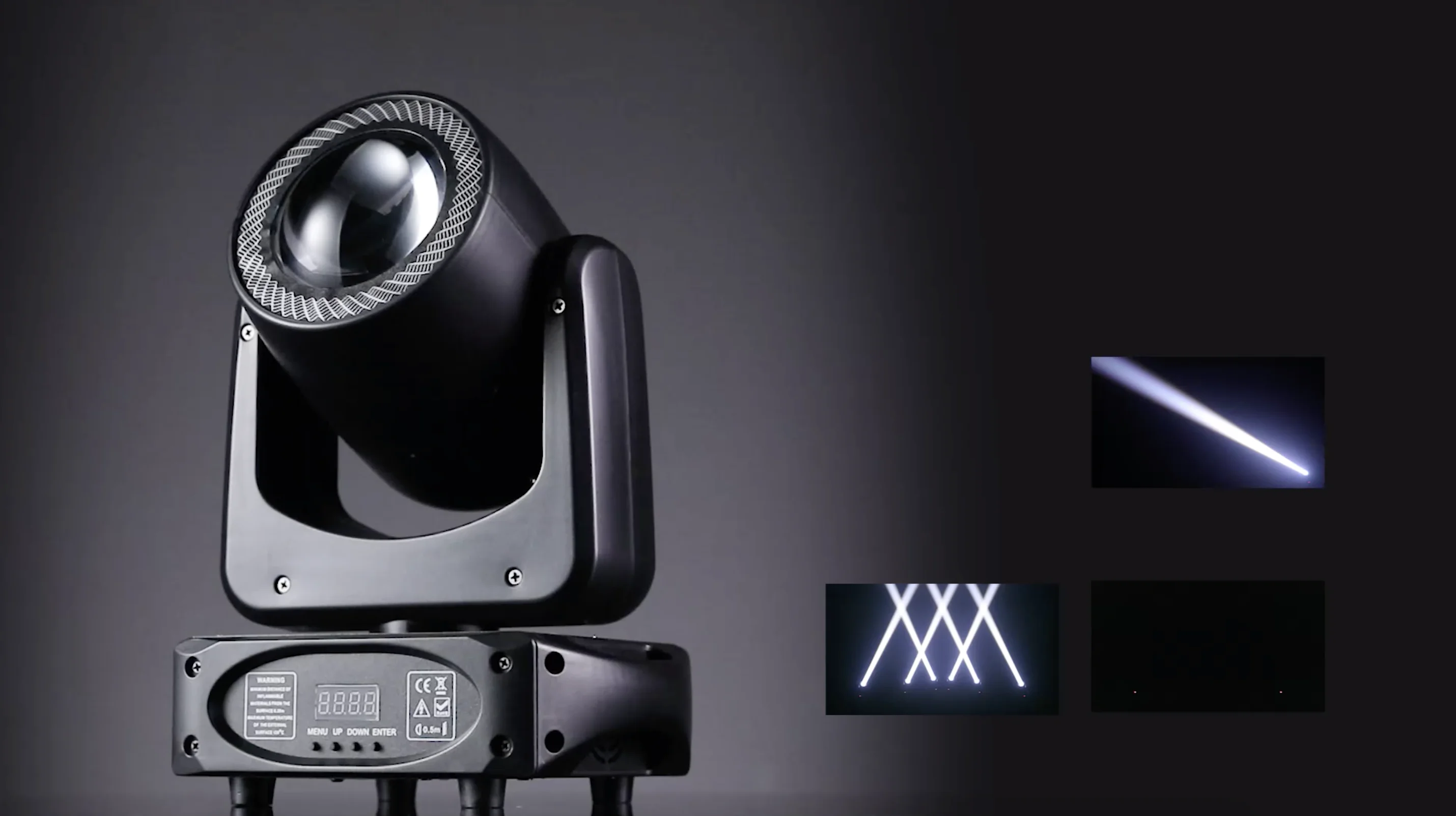 Little Bee Smart 100MM Pure Beam 80W Stage Moving Head Light DMX512 Voice Activated Self-Propelled Home Party Disco