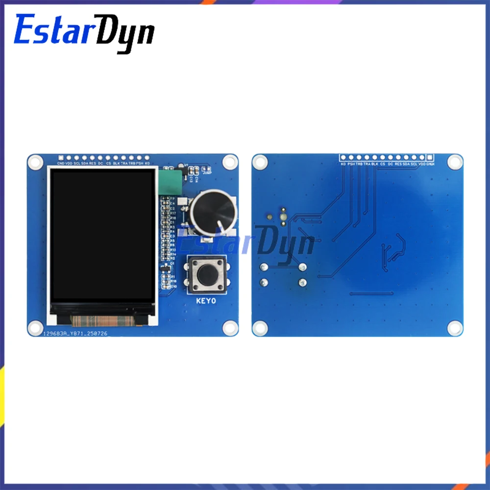 شاشة TFT LCD مقاس 2.0 بوصة مع جهاز تشفير دوار EC11، واجهة IIC SPI لمشاريع Arduino ESP32 Raspberry Pi DIY