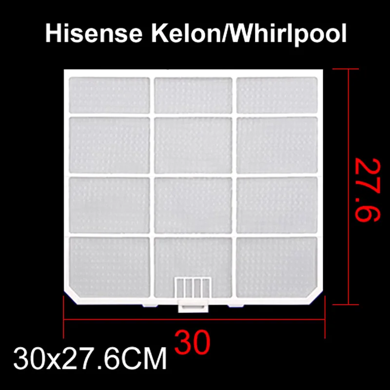 مجموعات مرشحات مكيف الهواء المخصصة لـ Kelon Whirlpool نماذج مختلفة (1p/1.5p/2P) قطع غيار الأجهزة المنزلية المخصصة للآلة القديمة