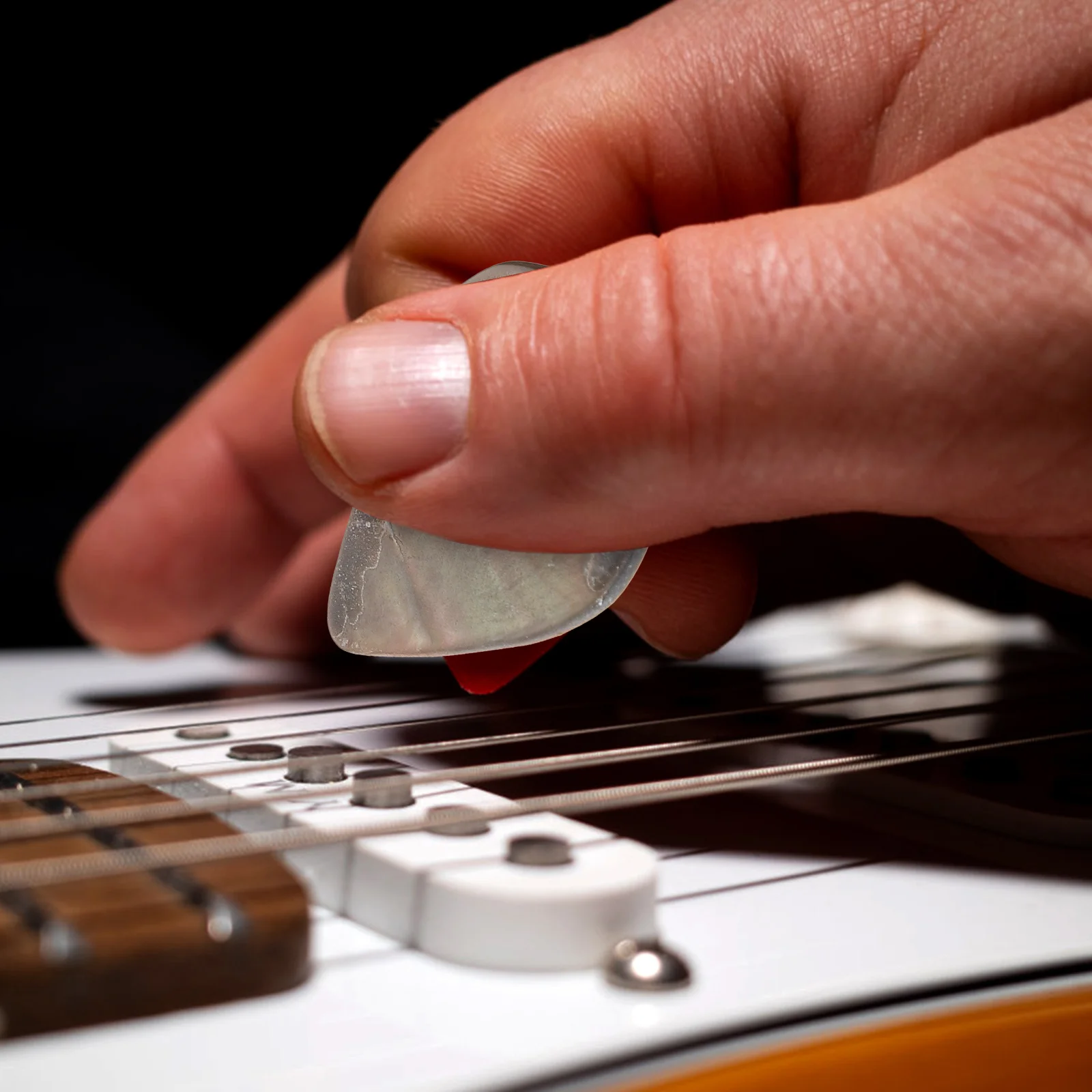 

3 pcs Guitar Picks Made Of Genuine Shell Black Smooth For Ukulele Low Instruments Shell Tones Plectrums