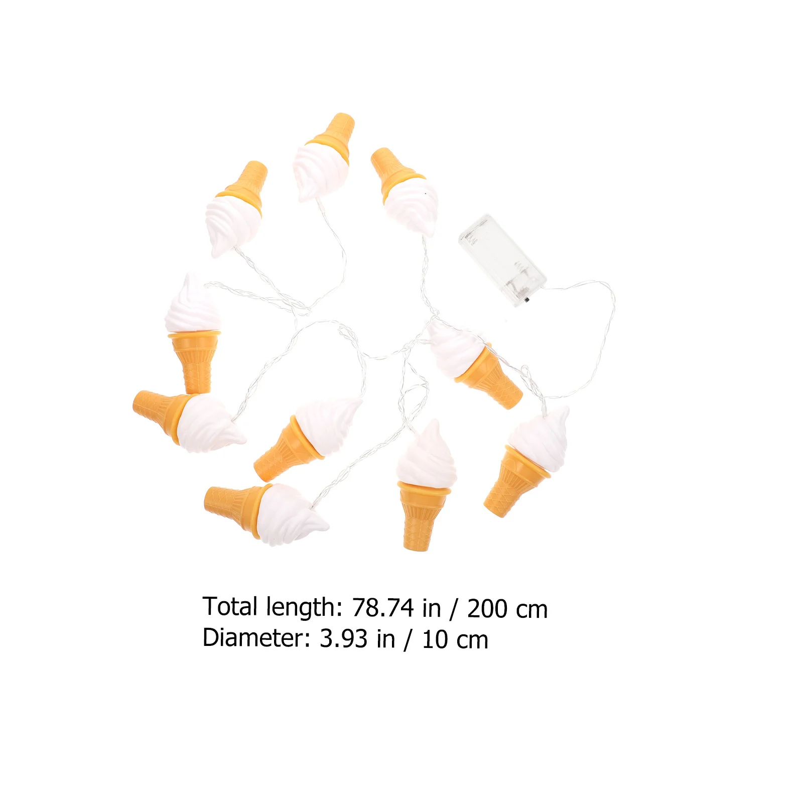1 مجموعة الآيس كريم LED سلسلة مصباح ديكور داخلي في الهواء الطلق الطرف الديكور توهج الإضاءة لغرفة المعيشة فناء متجر أجواء #2