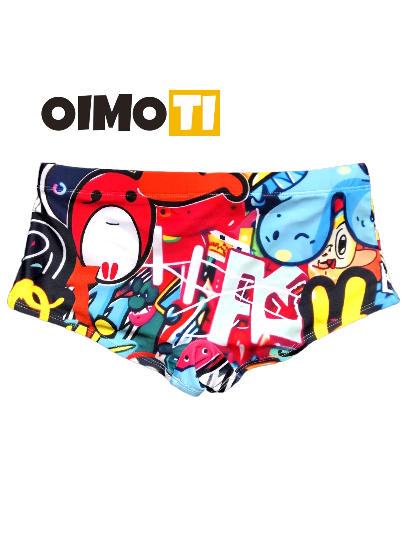 Competitive boxer briefs hot spring swimming pool beach swimming trunks high elastic swimming trunks cartoon swimming trunks