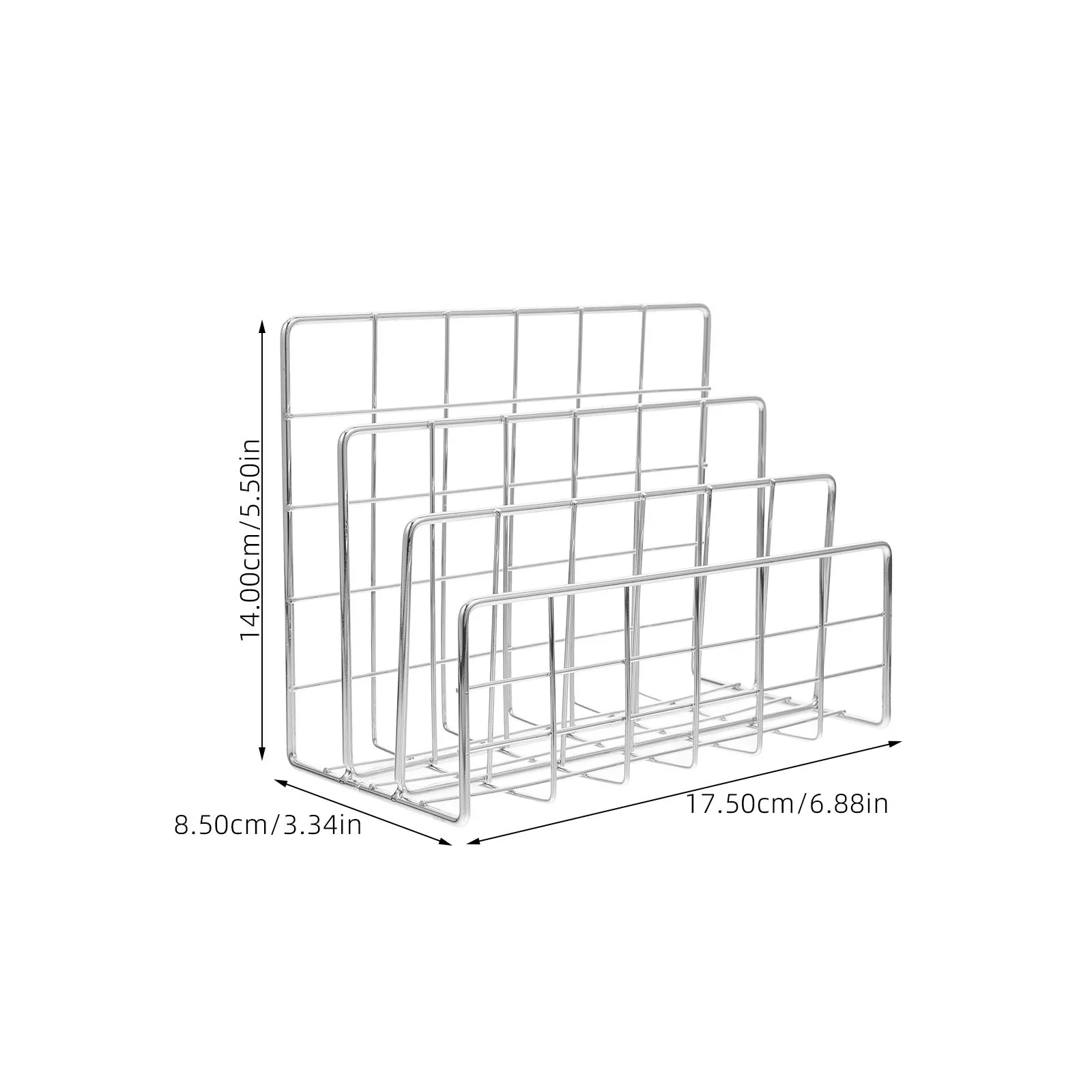 Desktop File Iron Desktop Storage Shelf With Slots For Mail Documents Papers Desk Organizer Holder Countertop Office