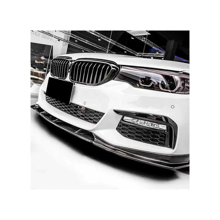 

Carbon Body Kit Car Front Bumper Lip Spoiler Splitter for 5 Series G30 G31 G38 540i M Sport 2017-2019