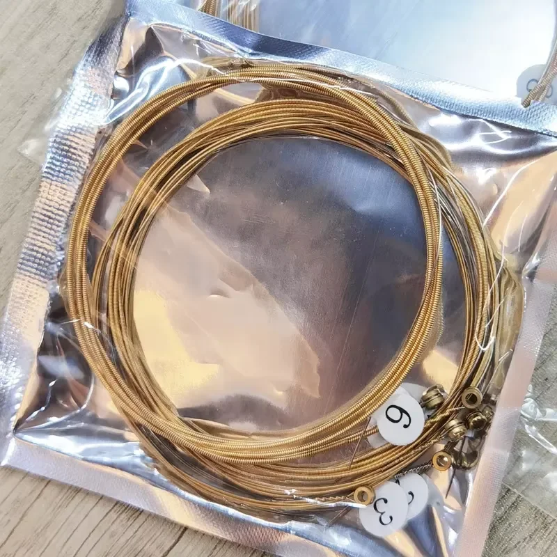 Guitar Strings Brass Alloy 0.11mm Single String Acoustic Electric Guitar Replacement Parts Durable Bright Tone Individually