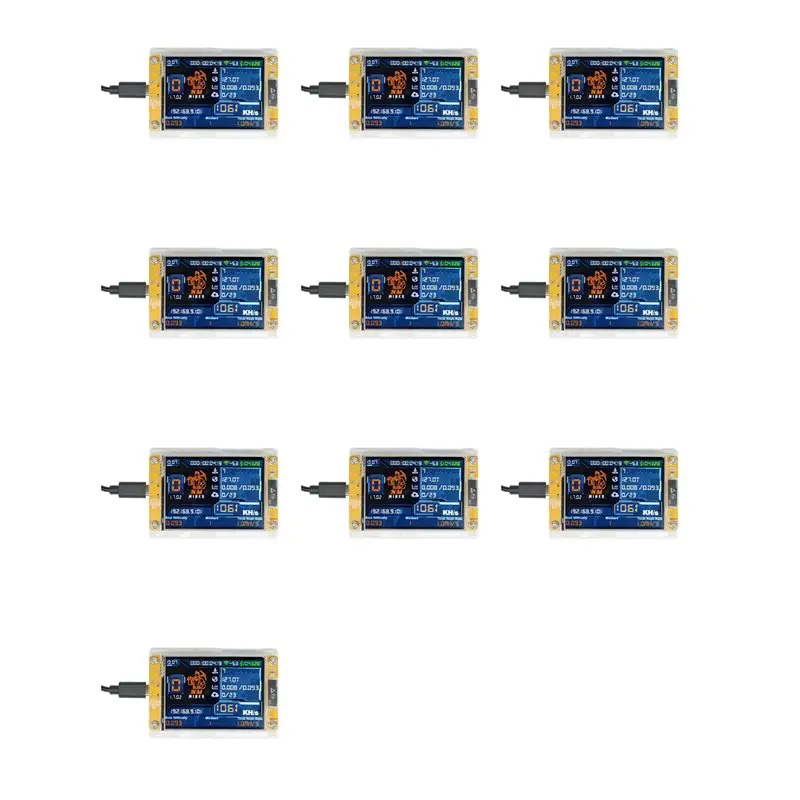 

10X 1060KH/S Nmminer Nerdminer Upgraded Harshrate 2.8 Inch Smart Display Bitcoin Crypto Solo Lottery Miner Nerdminer-ABIU