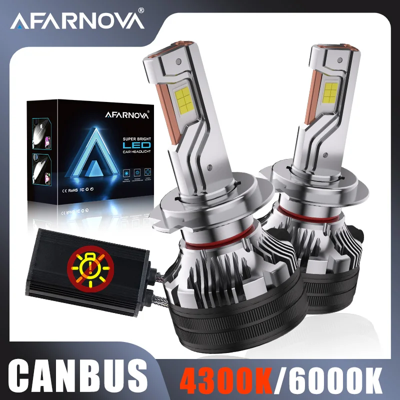 

Светодиодные фары Canbus 6000K Светодиодные автомобильные лампы 4300K 3000W H7 H1 H3 H4 H11 9005 HB3 9006 HB4 9012 HIR2 Противотуманные фары Автомобильные фары 12 В 24 В 2 шт.