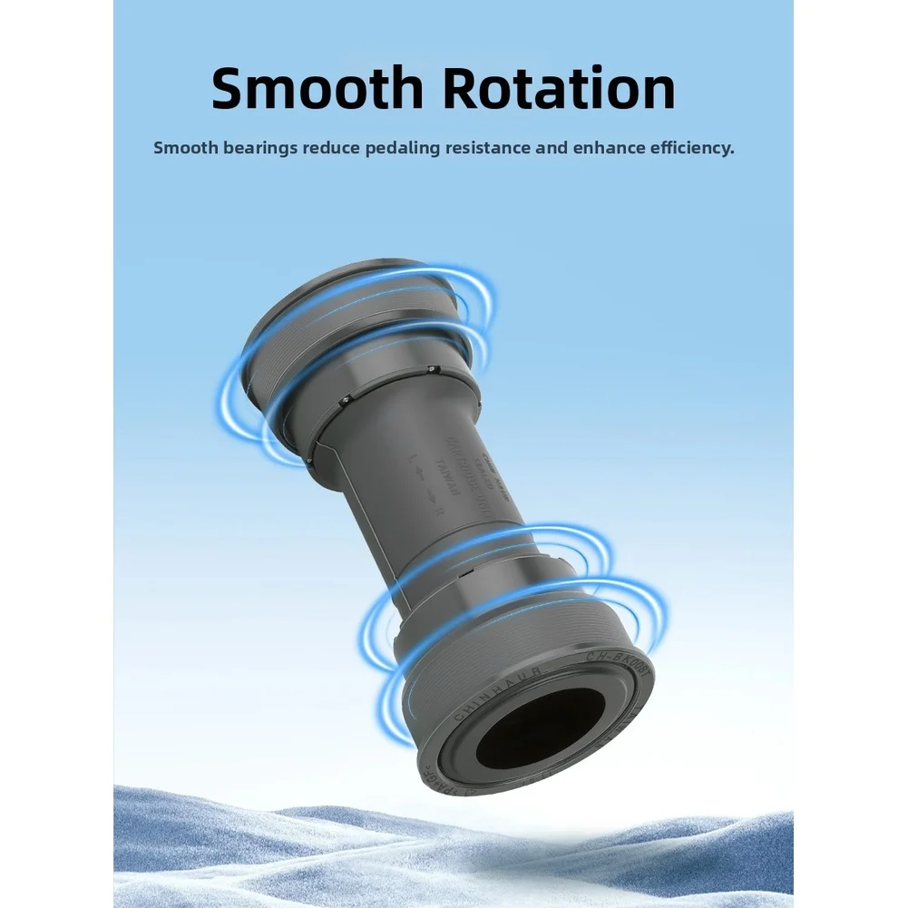 Центральный подшипниковый узел BB92 Press Fit для велосипедов MTB и шоссейных велосипедов с осью 24 мм, герметичный подшипник, плавный ход педалей