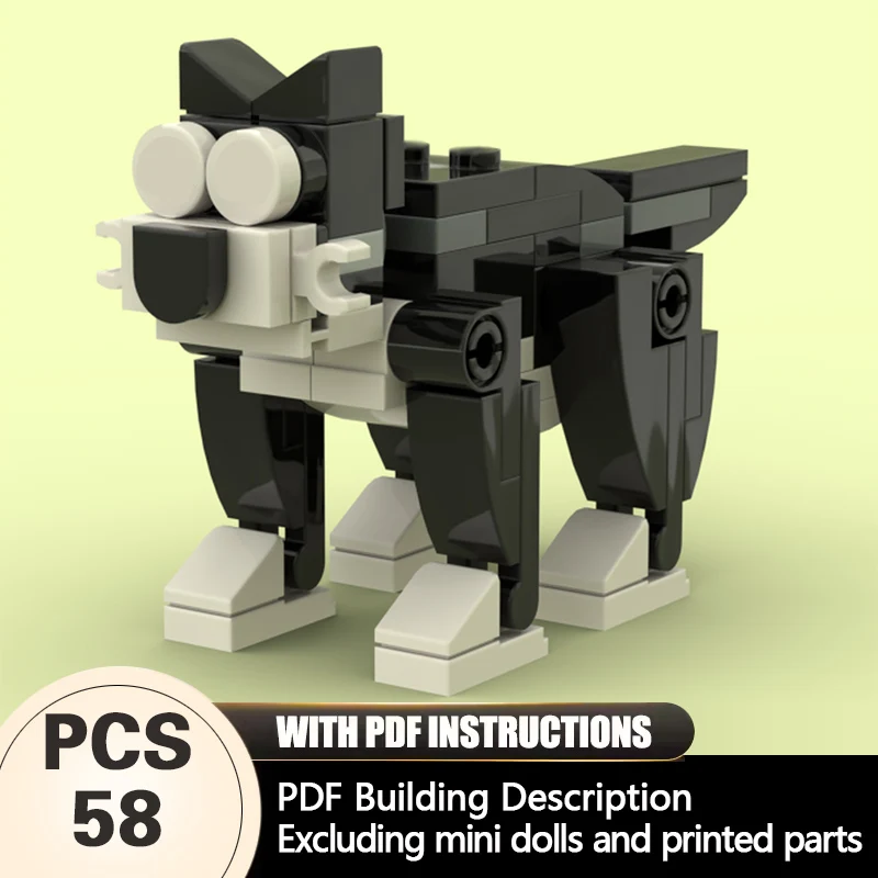 

Creators Animal Series Model MOC Building Bricks Bicolor Cat Modular Technology Gifts Holiday Assemble Children Toys Suit