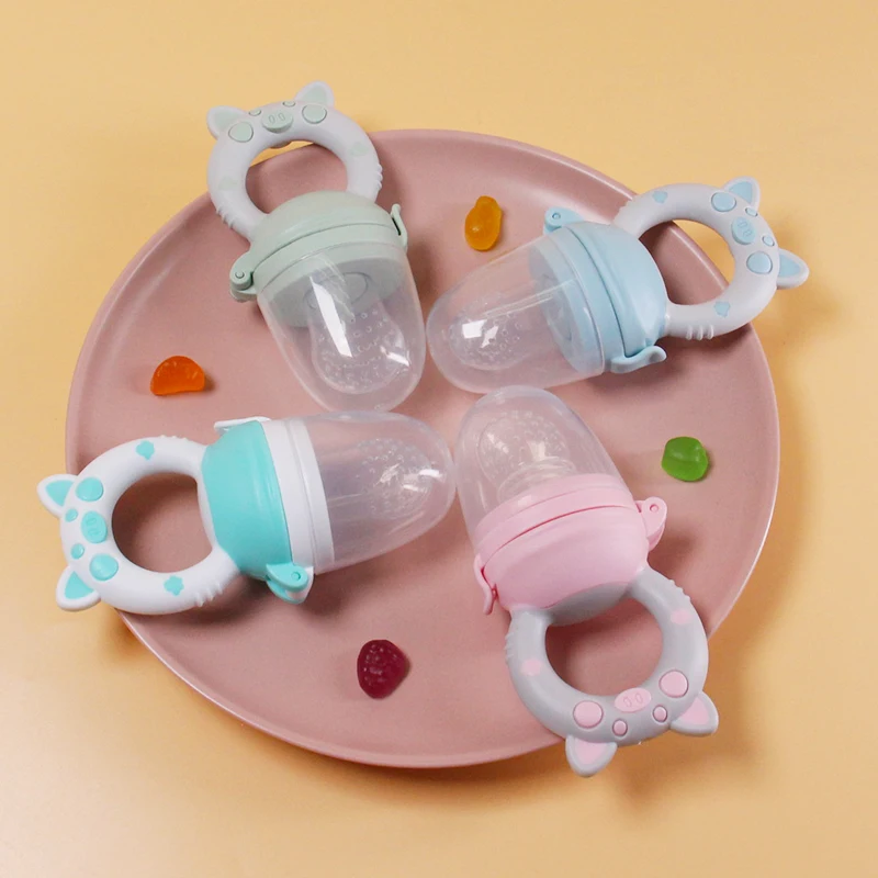 1 Pcs Baby Fruit Feeder Newborn Pacifier Fruit Food Feeding Cute Shape Baby Reborn Silicone Pacifiers For Babies Baby Toys