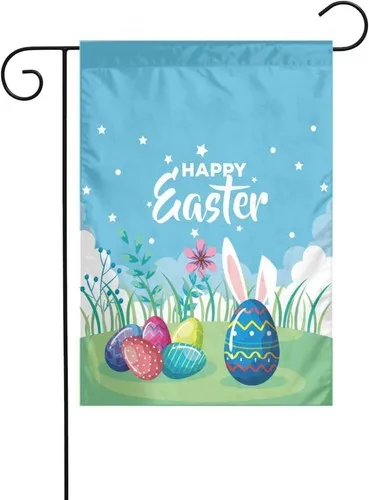 NEW Home & Garden 1pc Easter Gnomes Holiday House Garden Flag 12x18 inch IIX WZZ yyi